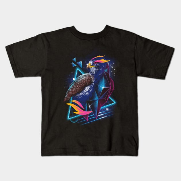 Rad Hawk Kids T-Shirt by Vincent Trinidad Art